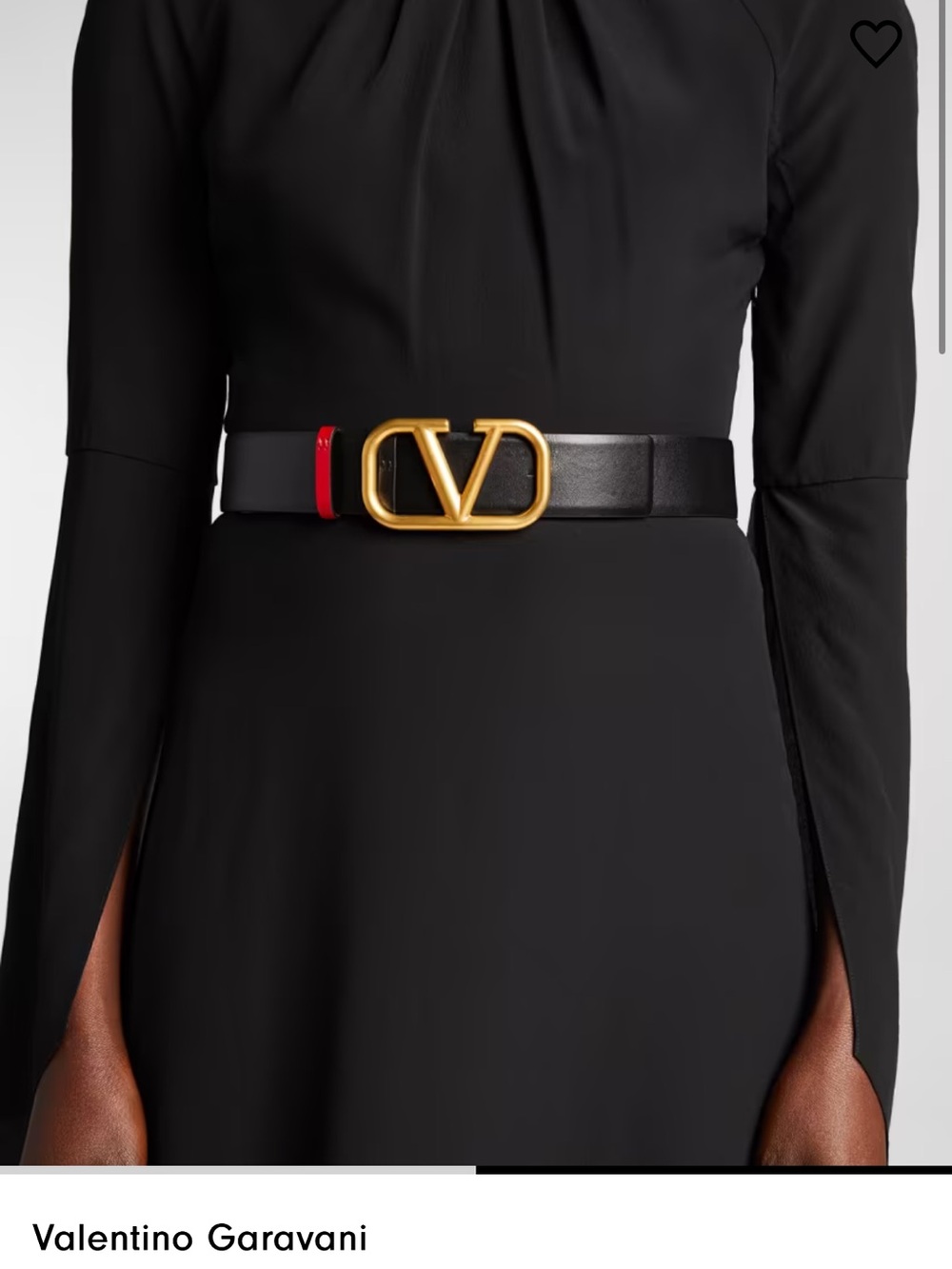 Valentino Garavani Vlogo Reversible Leather belt .New with box